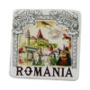Magnet de frigider din rasina 6x6 CM, Castele Romania