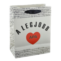 Punga cadou din hartie laminata 18x23 CM - A legjobb apa/The best dad