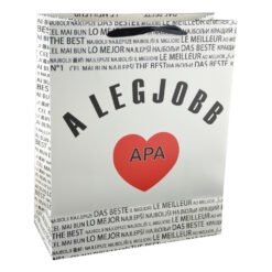 Punga cadou din hartie laminata 26x32 CM - A legjobb apa/The best dad