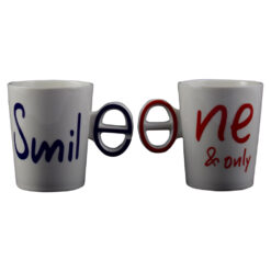 Cana dubla realizata din ceramica - Design cu mesaj