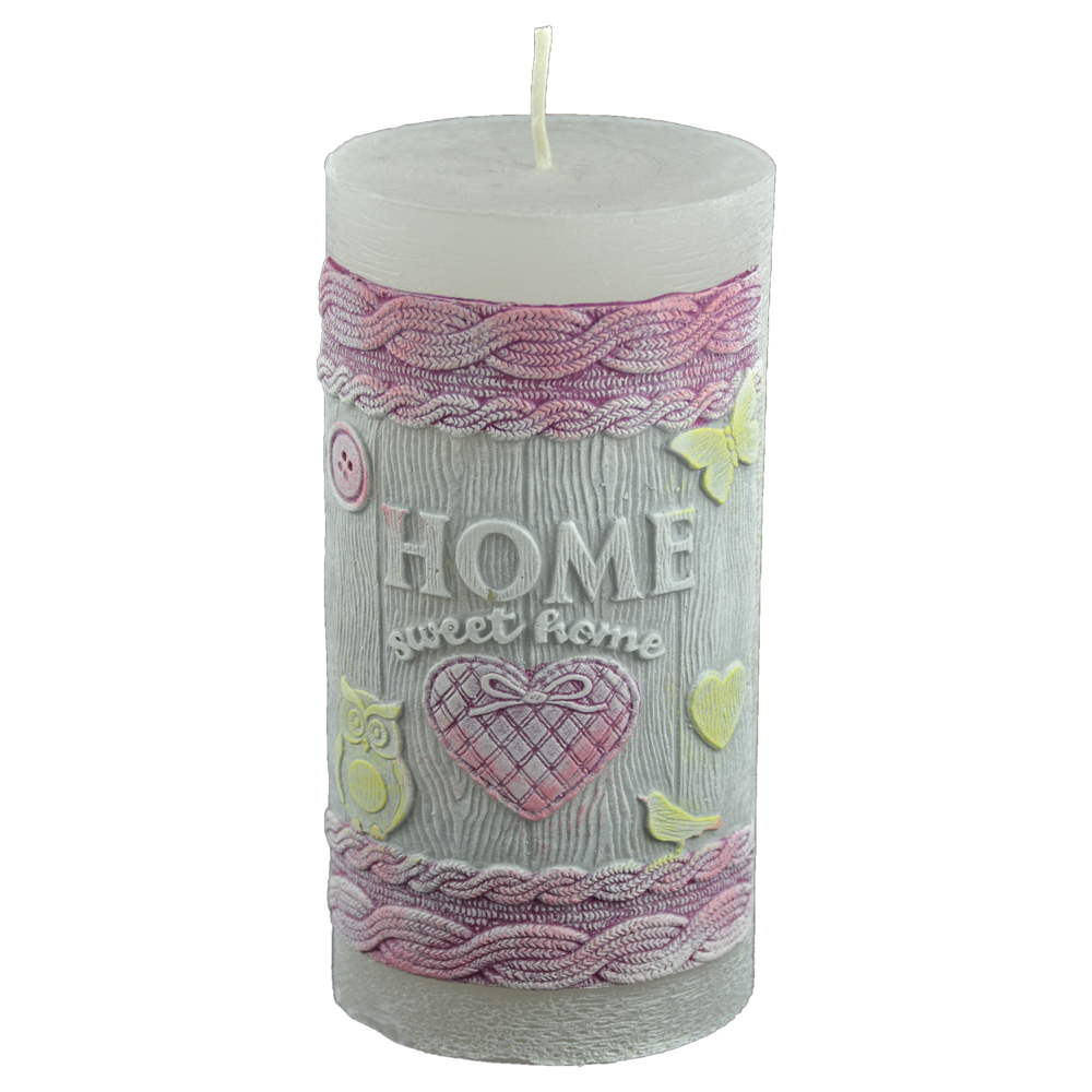 Lumanare cilindrica 7x14 - Home Sweet Home