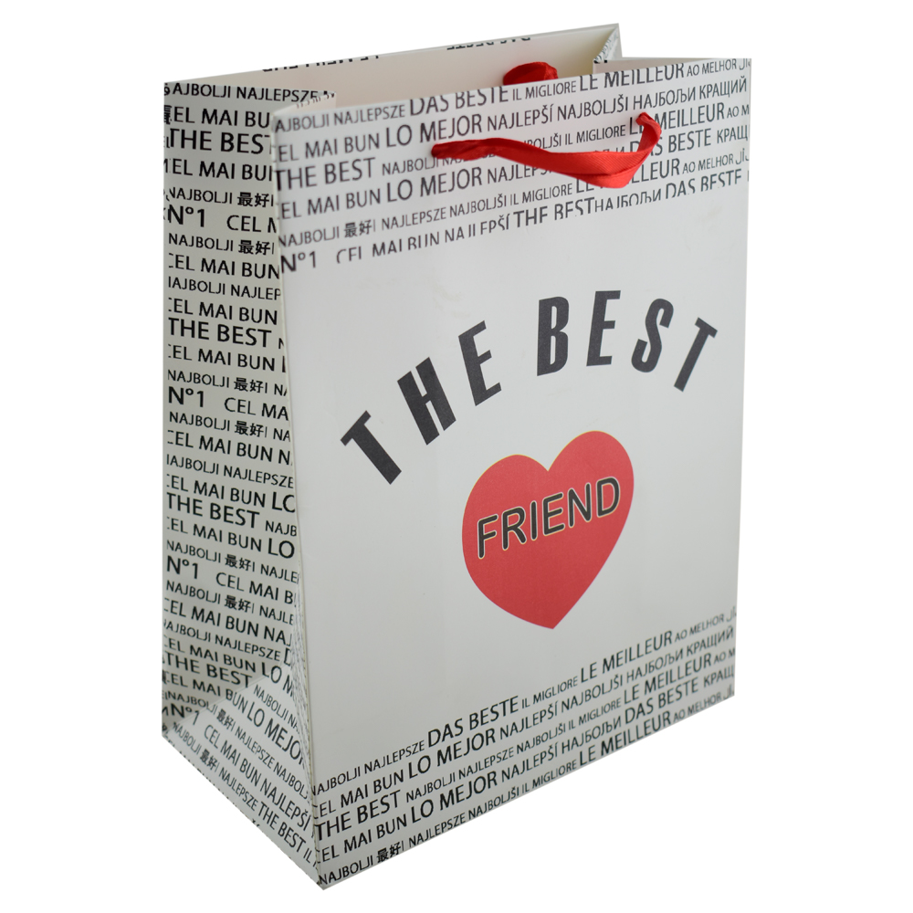 Punga cadou din hartie laminata 18x23 CM, A legjobb Barat/The Best Friend