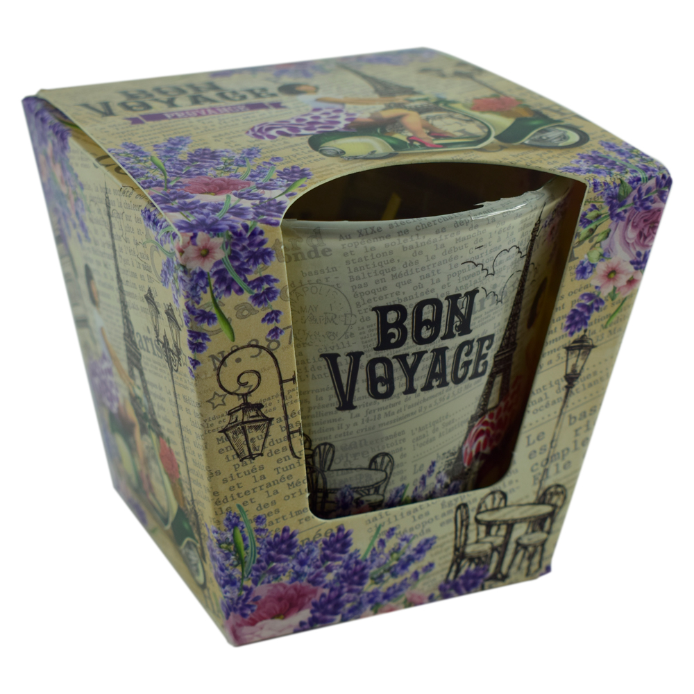 Lumanare parfumata in pahar de sticla - cu aroma de Lavanda/Trandafir - imagine 2