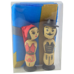Set 2 accesorii in cutie - Pereche de figurine si steag secuiesc