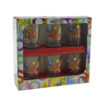 Set 6 pahare shot din sticla - Design aniversar "40"
