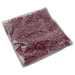 Set de bile decorative realizate din polistiren pentru Craciun - Roz (Model 2)