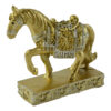 Figurina cal din rasina aurie 7 CM