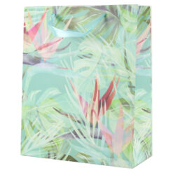 Punga cadou din hartie 26x32 CM - Pastel leaves