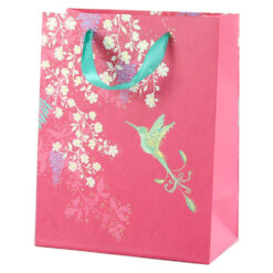 Punga cadou din hartie 18x23 CM - Pasare aurie