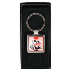 Breloc personalizat "Mr's always Right", metalic