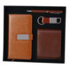 Set cadou pentru barbati, 4 piese - Agenda, portofel, breloc, pix