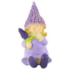 Figurina din rasina, Copil Lavanda 9 CM, Mov