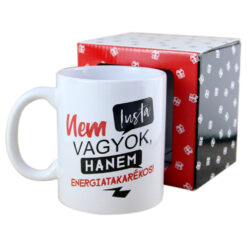 Cana ceramica Boss Mug "Nem lusta vagyok, hanem...", 300 ml, in cutie decorativa