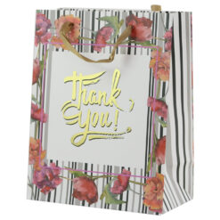 Punga cadou 18x23 CM "Thank You", floral
