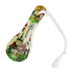 Magnet de frigider din ceramica 9 CM, Lingurita, Castele, Romania