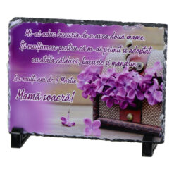 Placa ardezie "Mama Soacra...", 8 Martie, 19x14 CM