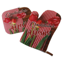 Set manusa si suport oala "Csodalatos Anyos", lalele