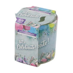 Lumanare parfumata in pahar sticla Lets Celebrate 7x8 CM, Bolsius