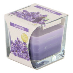 Lumanare parfumata Lavender 8x8 CM, Bolsius, pahar sticla