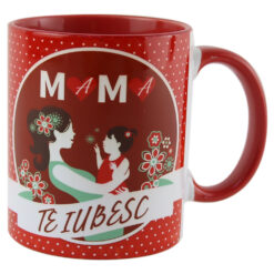 Cana ceramica "Mama, te iubesc", 330 ml