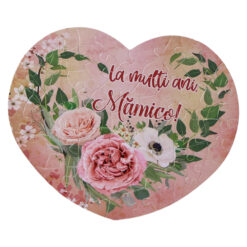 Puzzle Inima "La multi ani, Mamico!" 24 CM
