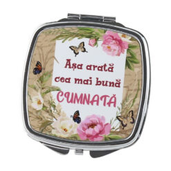 Oglinda de buzunar "Asa arata cea mai buna Cumnata", 6.5 CM