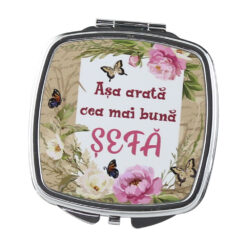 Oglinda de buzunar "Asa arata cea mai buna Sefa", 6.5 CM