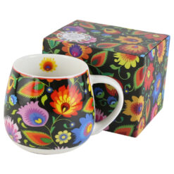 Cana portelan 430 ml "Etnic", in cutie decorativa