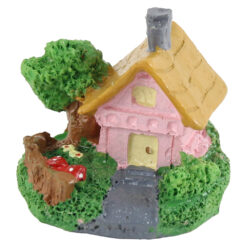 Decoratiune Casuta din rasina 5x4 CM, roz