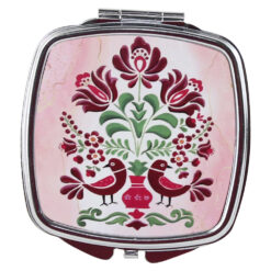 Oglinda de buzunar 7 CM, cu motive florale