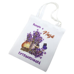 Sacosa textil "Pentru o Nasa extraordinara" 29x35 CM