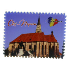 Magnet din ceramica "Romania", 8x6 CM, Cluj-Napoca