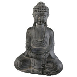Figurina Buddha din rasina 18x26 CM, Gri