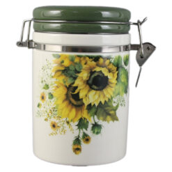 Recipient condimente din ceramica, Floarea soarelui, 9x15 CM