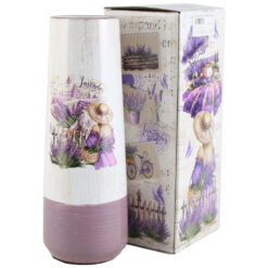 Vaza din ceramica Lavender 9x25 CM, in cutie decorativa, M.262