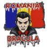 Magnet frigider din lemn, 7x7 CM, Romania, Dracula
