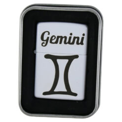 Bricheta metalica "Gemini", 3.5x5 CM, Alb, Gemeni
