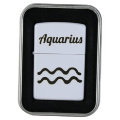 Bricheta metalica "Aquarius", 3.5x5 CM, Alb, Varsator