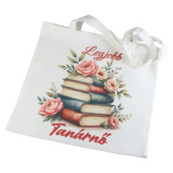 Sacosa Textil "Legjobb Tanarno", 40x40 CM