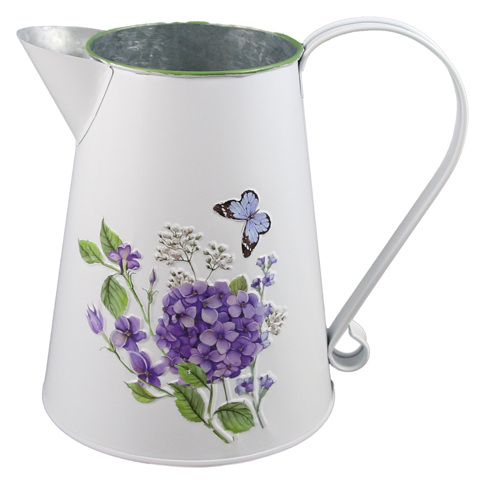 Cana din metal 9x16.5 CM, Hortensie