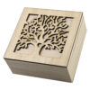 Cutie de bijuterii din lemn 12x12x6 CM, Copacul Vietii
