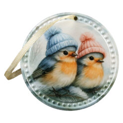 Magnet de frigider din ceramica 6.5 CM, cu agatatoare, Pasari