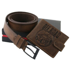 Set cadou din piele Portofel cu curea, Off Road, Regalo Reale