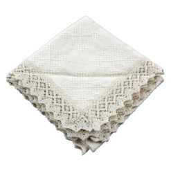 Fata de masa traditionala din bumbac 75x75 CM Crem