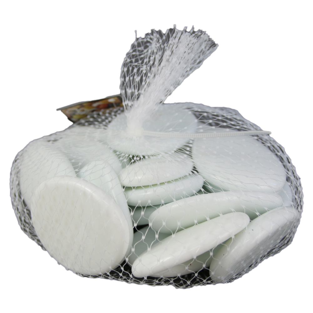 Pietre decorative din sticla Alb 4 CM - 500 gr - imagine 2