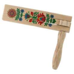 Paraitoare din lemn 15.5 cm, decorata cu motive florale