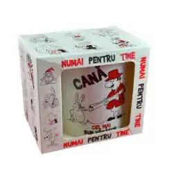 Cana ceramica 300 ml "Cel mai bun vanator", in cutie decorativa - Funny Mug
