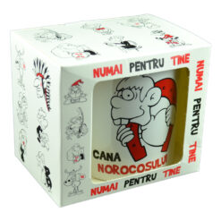 Cana ceramica 300 ml "Cana Norocosului", in cutie decorativa - Funny Mug