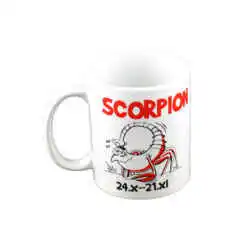 Alternative view of Cana ceramica 300 ml Zodiac "Scorpion", in cutie decorativa