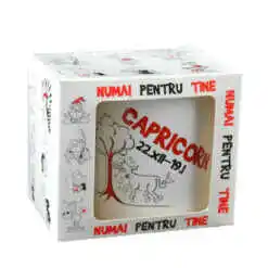 Cana ceramica 300 ml Zodiac "Capricorn", in cutie decorativa